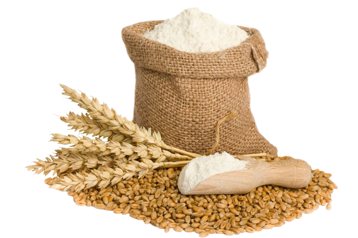 Mel og ingredienser på et bord